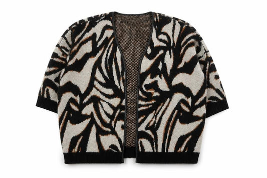 Womens UK Size M Saint Tropez Multicoloured Cardigan Jumper