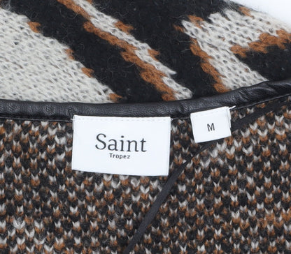 Womens UK Size M Saint Tropez Multicoloured Cardigan Jumper