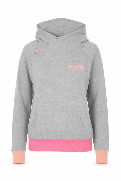 Womens UK Size S Henleys Grey Pullover Jumper