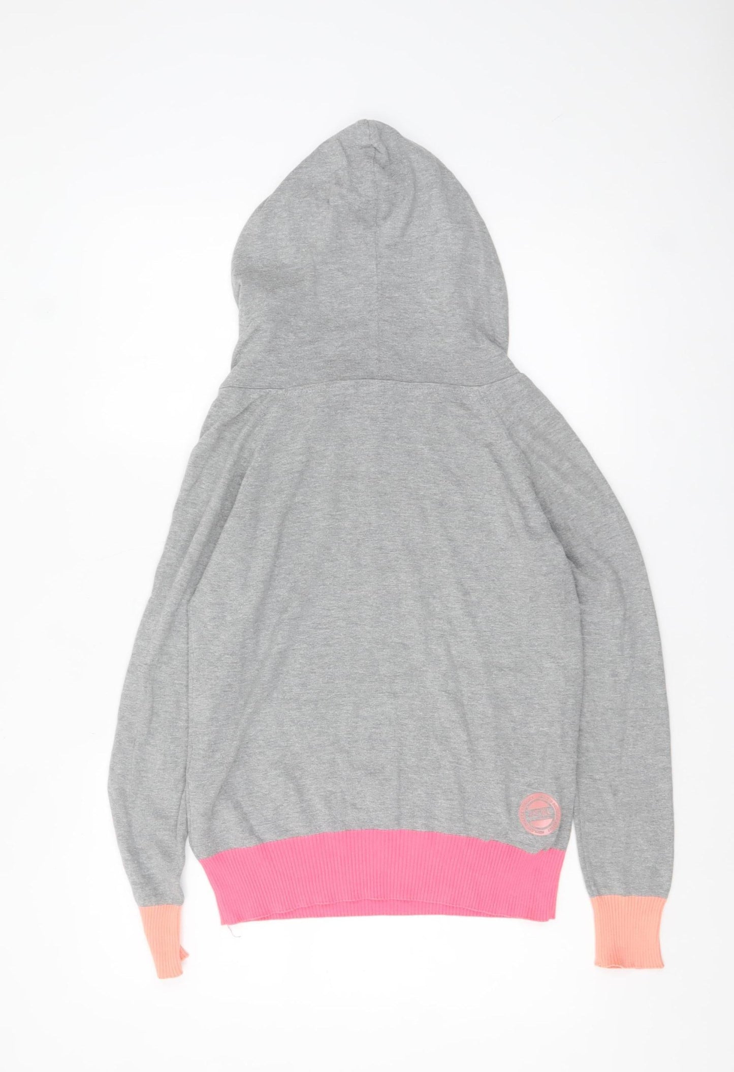 Womens UK Size S Henleys Grey Pullover Jumper