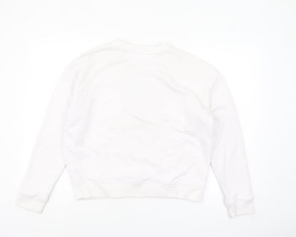 Womens UK Size S Tommy Jeans White Pullover Sweatshirt