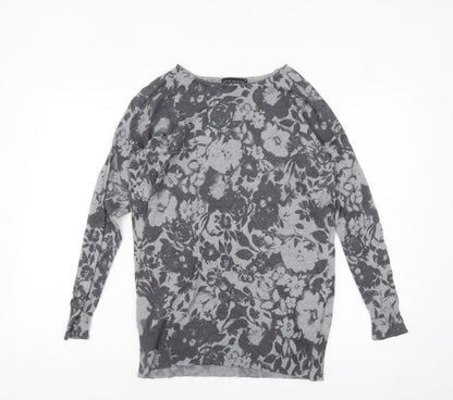 Womens UK Size XS David Emanuel Grey Pullover Jumper