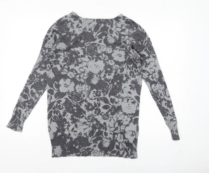 Womens UK Size XS David Emanuel Grey Pullover Jumper