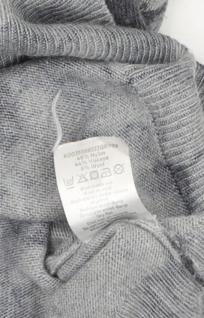 Womens UK Size XS David Emanuel Grey Pullover Jumper