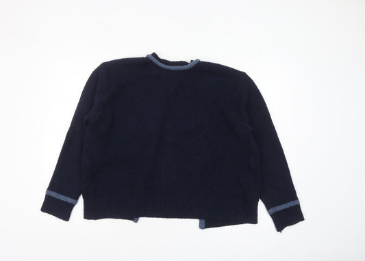 Womens UK Size S Zara Blue Cardigan Jumper