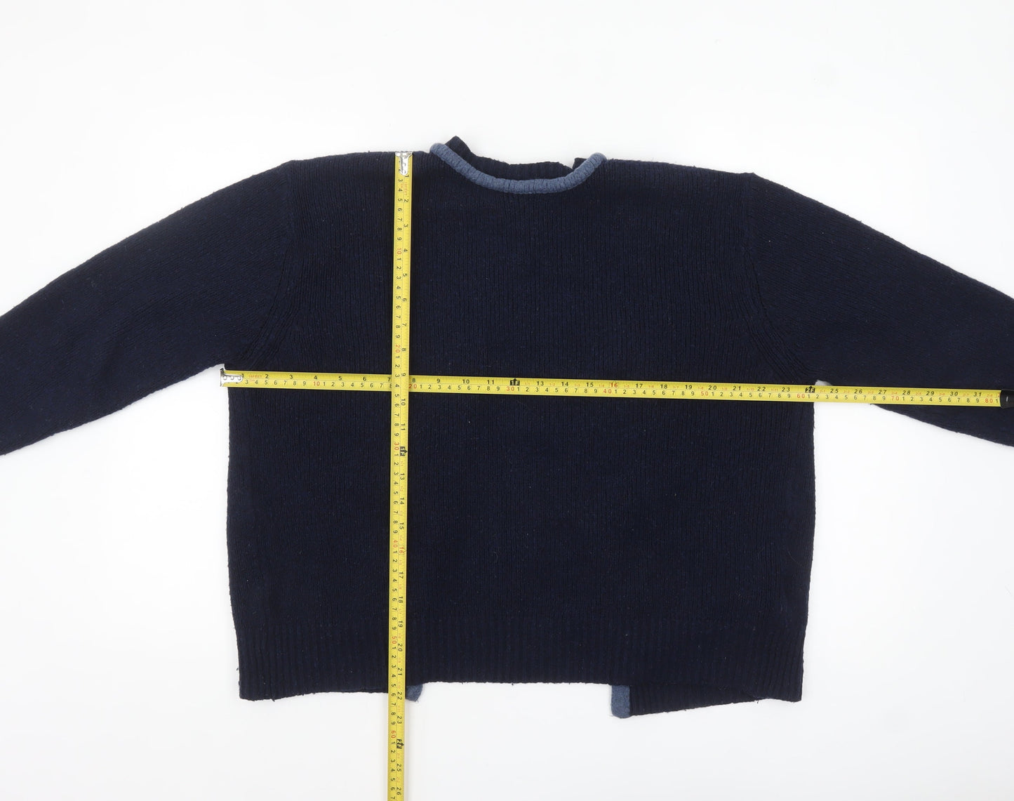 Womens UK Size S Zara Blue Cardigan Jumper