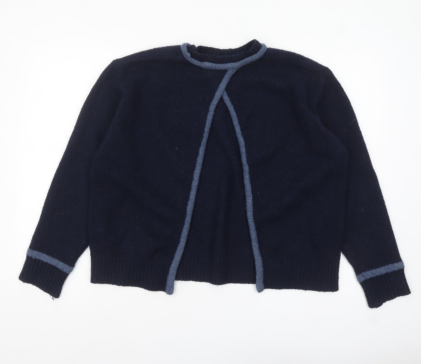 Womens UK Size S Zara Blue Cardigan Jumper