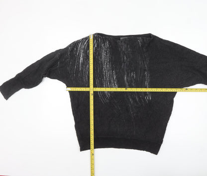 Womens UK Size S Mint Velvet Black Pullover Jumper