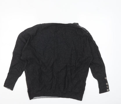 Womens UK Size S Mint Velvet Black Pullover Jumper