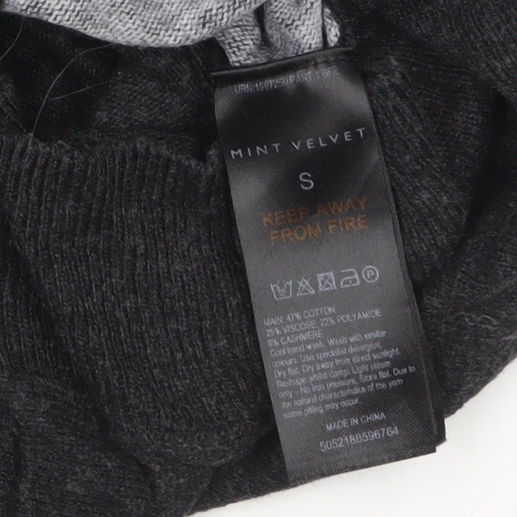 Womens UK Size S Mint Velvet Black Pullover Jumper