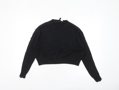 Womens UK Size S H&M Black Pullover Jumper