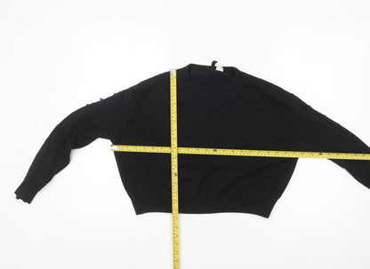Womens UK Size S H&M Black Pullover Jumper
