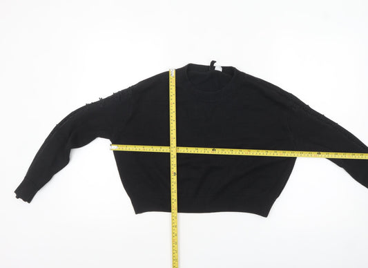 Womens UK Size S H&M Black Pullover Jumper
