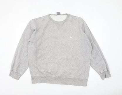 Mens UK Size XL Nike Grey Pullover Sweatshirt