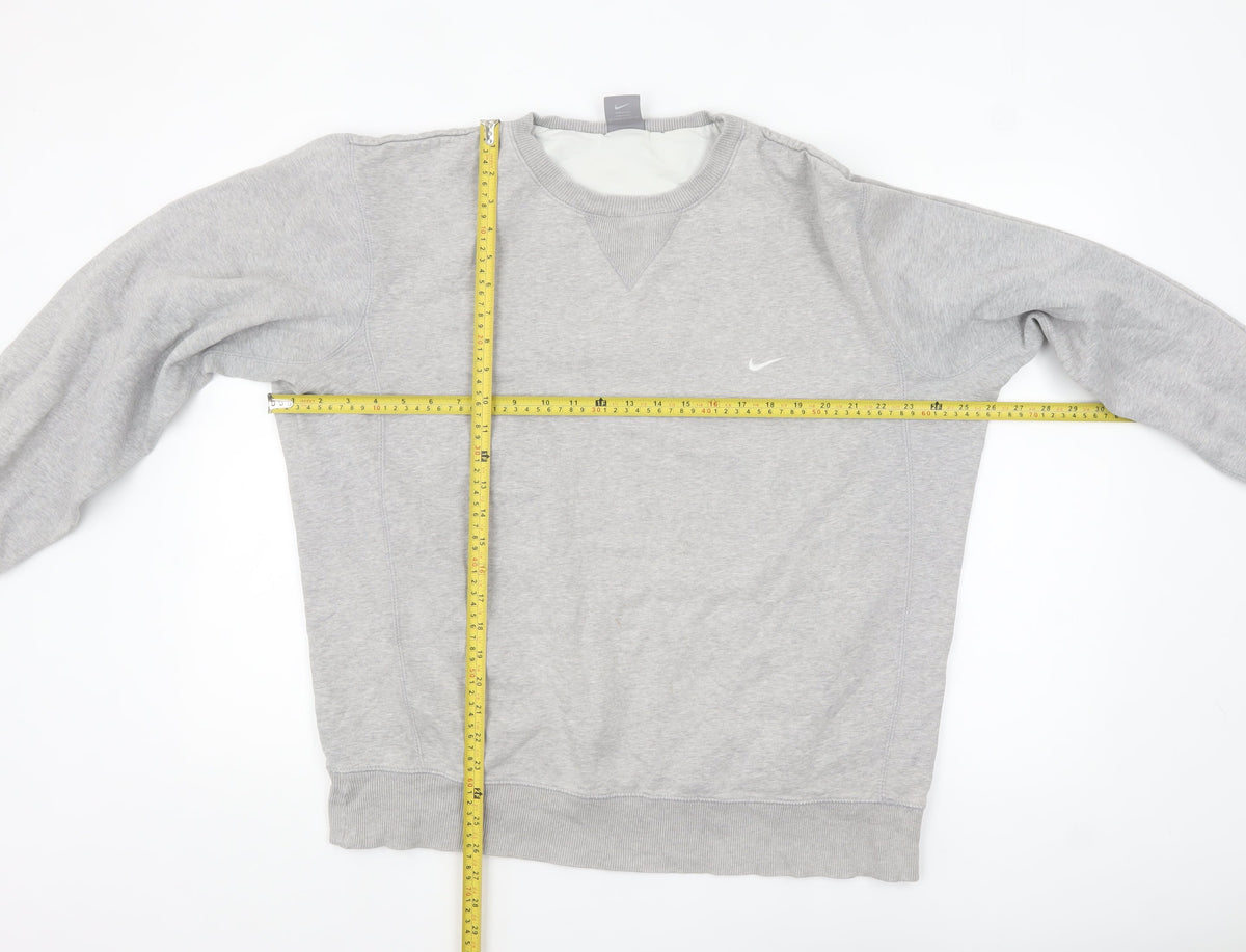 Mens UK Size XL Nike Grey Pullover Sweatshirt