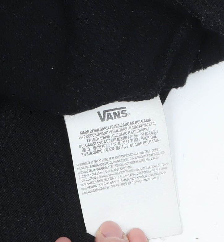 Mens UK Size M VANS Black Pullover Sweatshirt