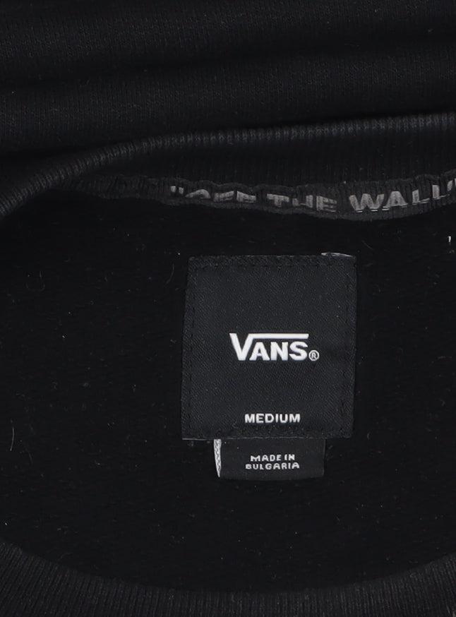 Mens UK Size M VANS Black Pullover Sweatshirt