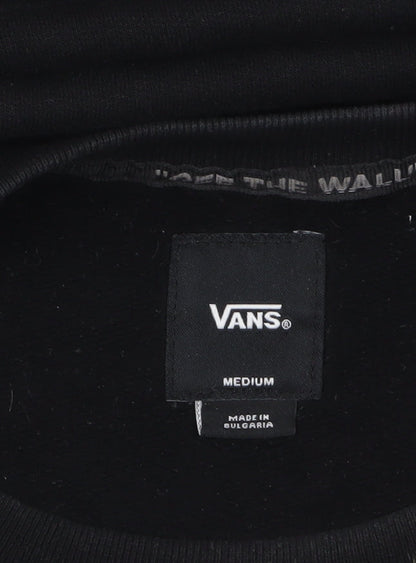 Mens UK Size M VANS Black Pullover Sweatshirt