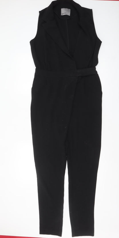 Womens UK Size 10 VERO MODA One-Piece Black Jumpsuit
