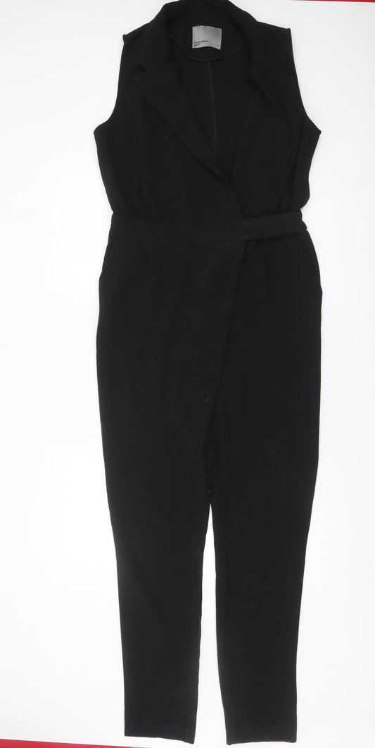 Womens UK Size 10 VERO MODA One-Piece Black Jumpsuit
