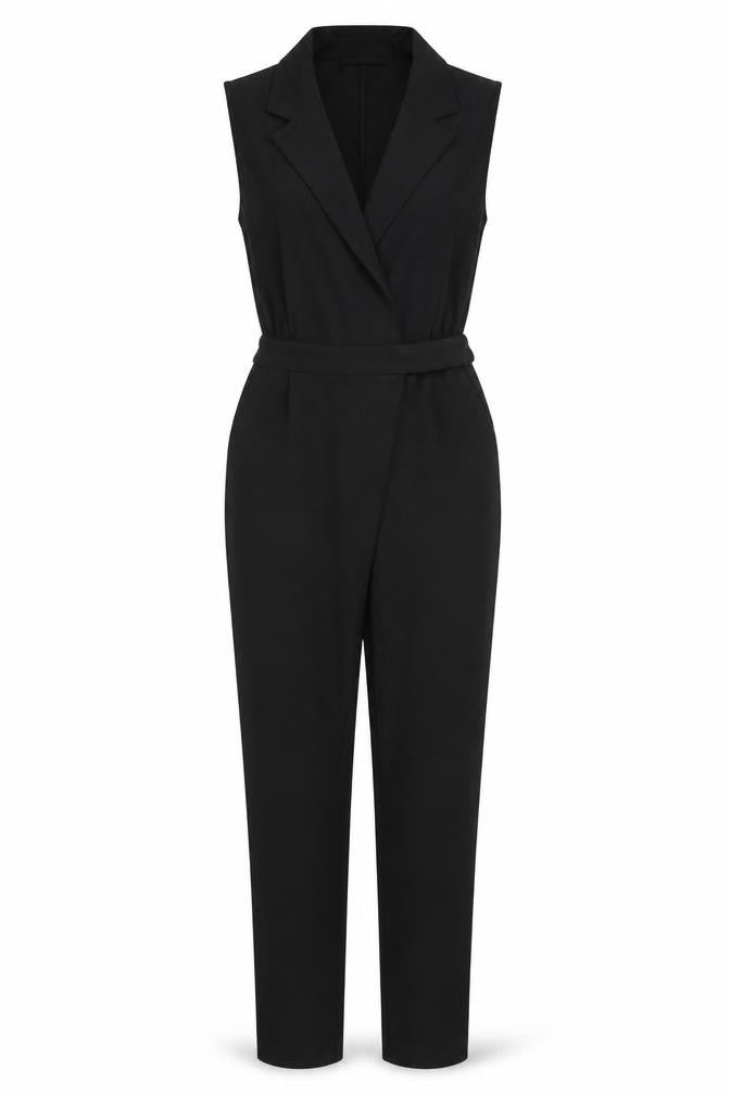 Womens UK Size 10 VERO MODA One-Piece Black Jumpsuit