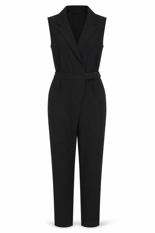 Womens UK Size 10 VERO MODA One-Piece Black Jumpsuit