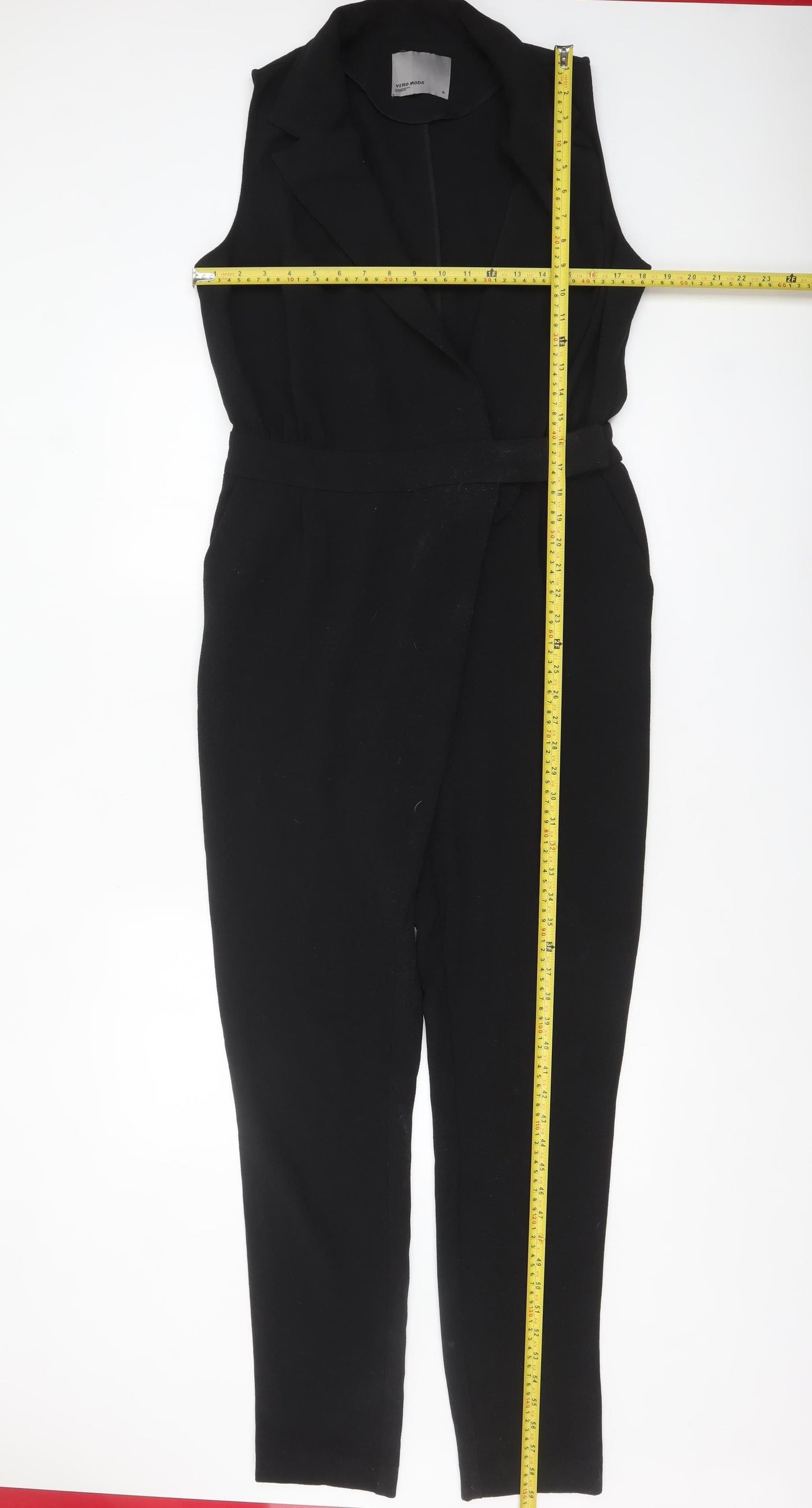 Womens UK Size 10 VERO MODA One-Piece Black Jumpsuit