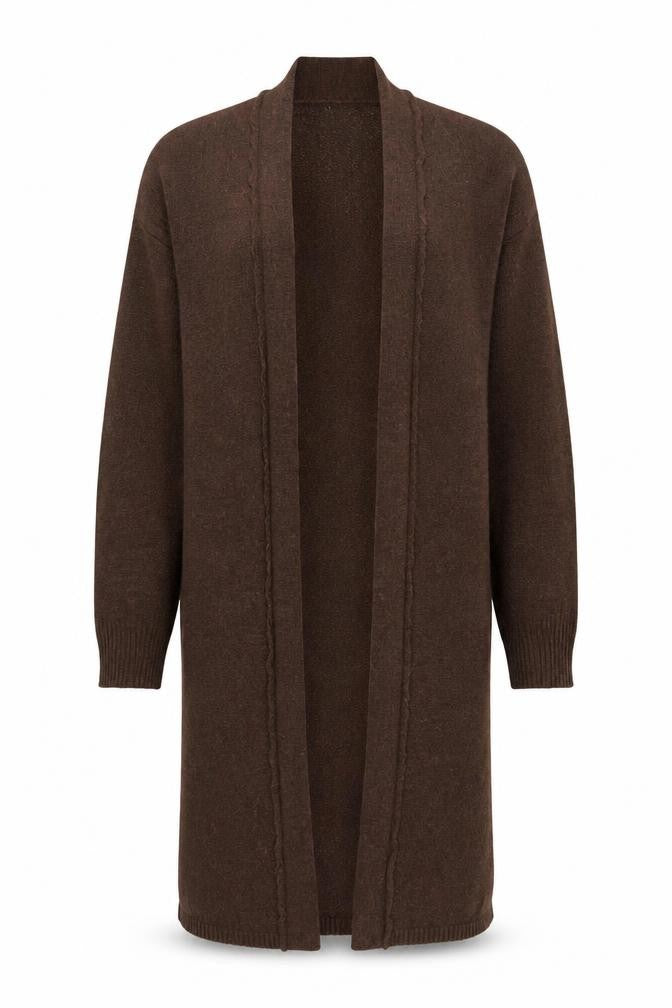Womens UK Size S ASOS DESIGN Brown Cardigan Jumper