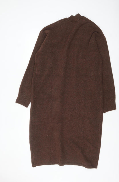 Womens UK Size S ASOS DESIGN Brown Cardigan Jumper