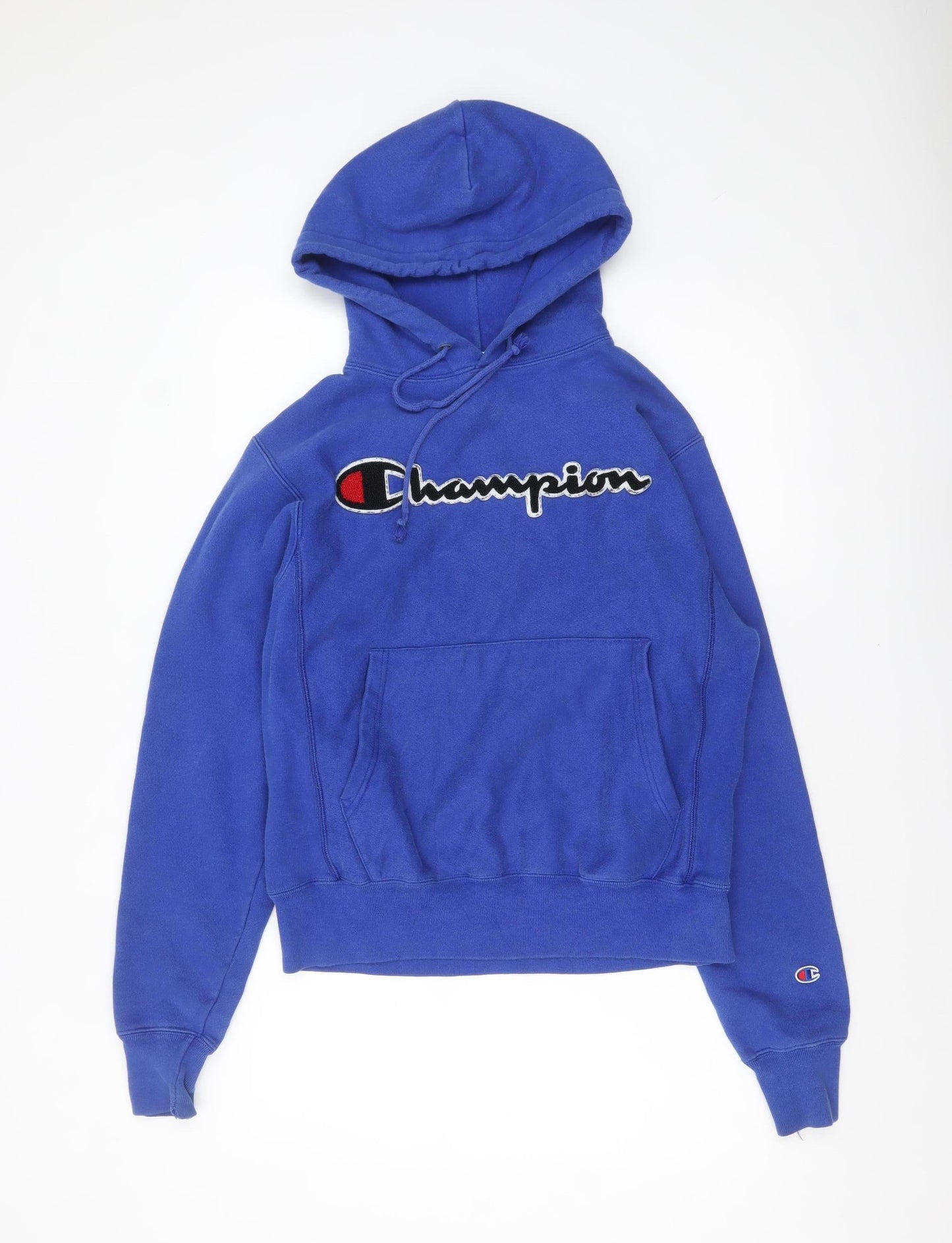 Mens UK Size S Champion Blue Pullover Hoodie