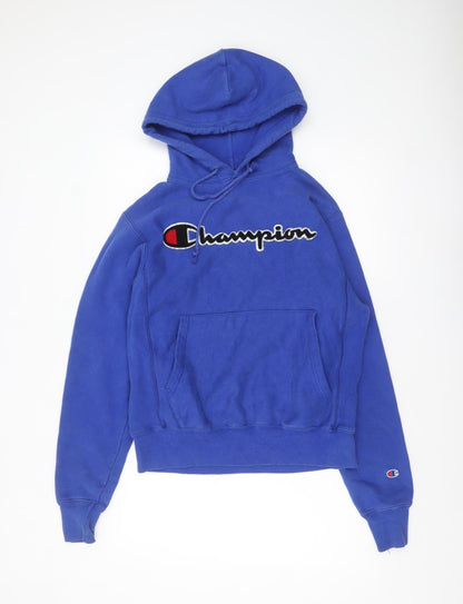 Mens UK Size S Champion Blue Pullover Hoodie