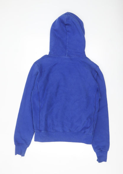 Mens UK Size S Champion Blue Pullover Hoodie