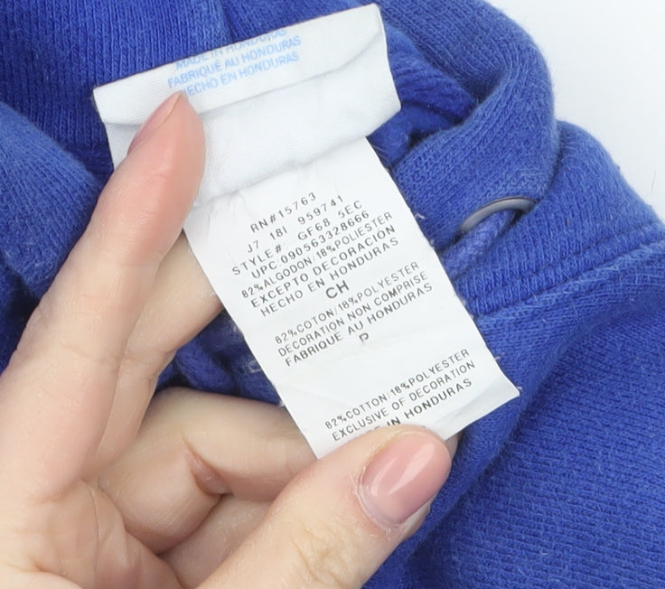 Mens UK Size S Champion Blue Pullover Hoodie