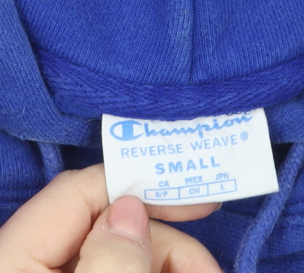 Mens UK Size S Champion Blue Pullover Hoodie