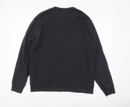 Mens UK Size L Levi's Black Pullover Sweatshirt