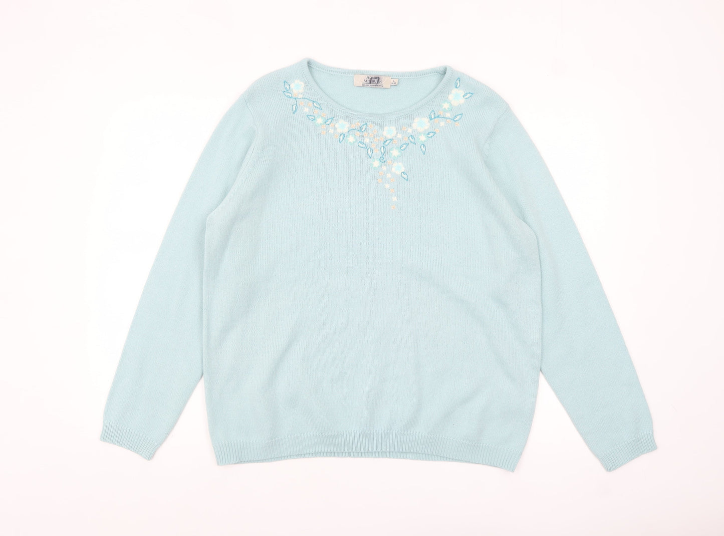 Womens UK Size L Honor Millburn Blue Pullover Jumper