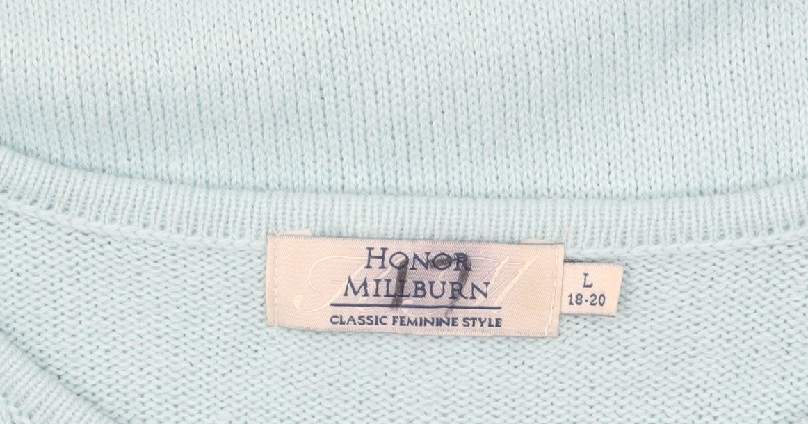 Womens UK Size L Honor Millburn Blue Pullover Jumper