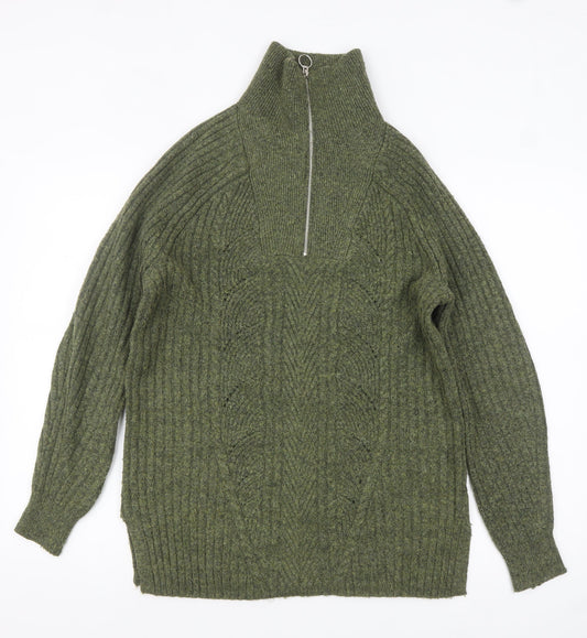 Womens UK Size S Marks and Spencer Green Pullover Jumper