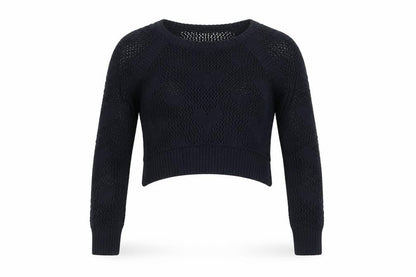 River Island Women's Black Open-Knit Pullover Jumper Size 6