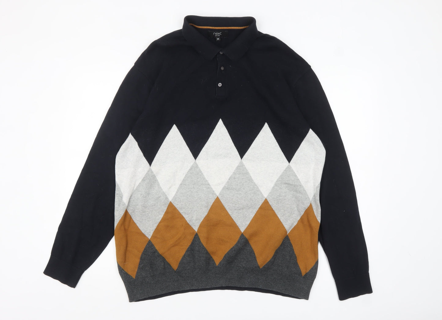 Mens UK Size 2XL NEXT Multicoloured Pullover Jumper