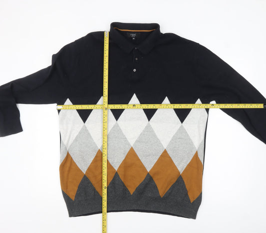 Mens UK Size 2XL NEXT Multicoloured Pullover Jumper