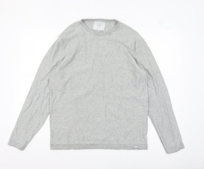 Mens UK Size L JACK & JONES Grey Pullover Jumper