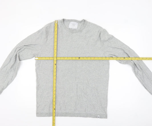 Mens UK Size L JACK & JONES Grey Pullover Jumper