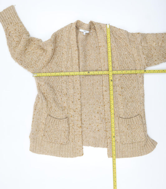 Womens UK Size M NEXT Beige Cardigan Jumper