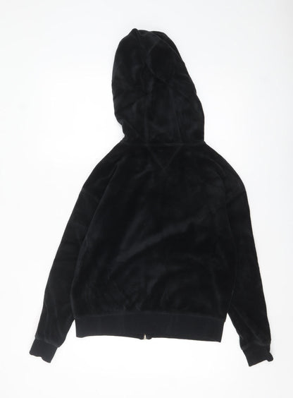 Womens UK Size XS Tommy Hilfiger Black Full Zip Hoodie