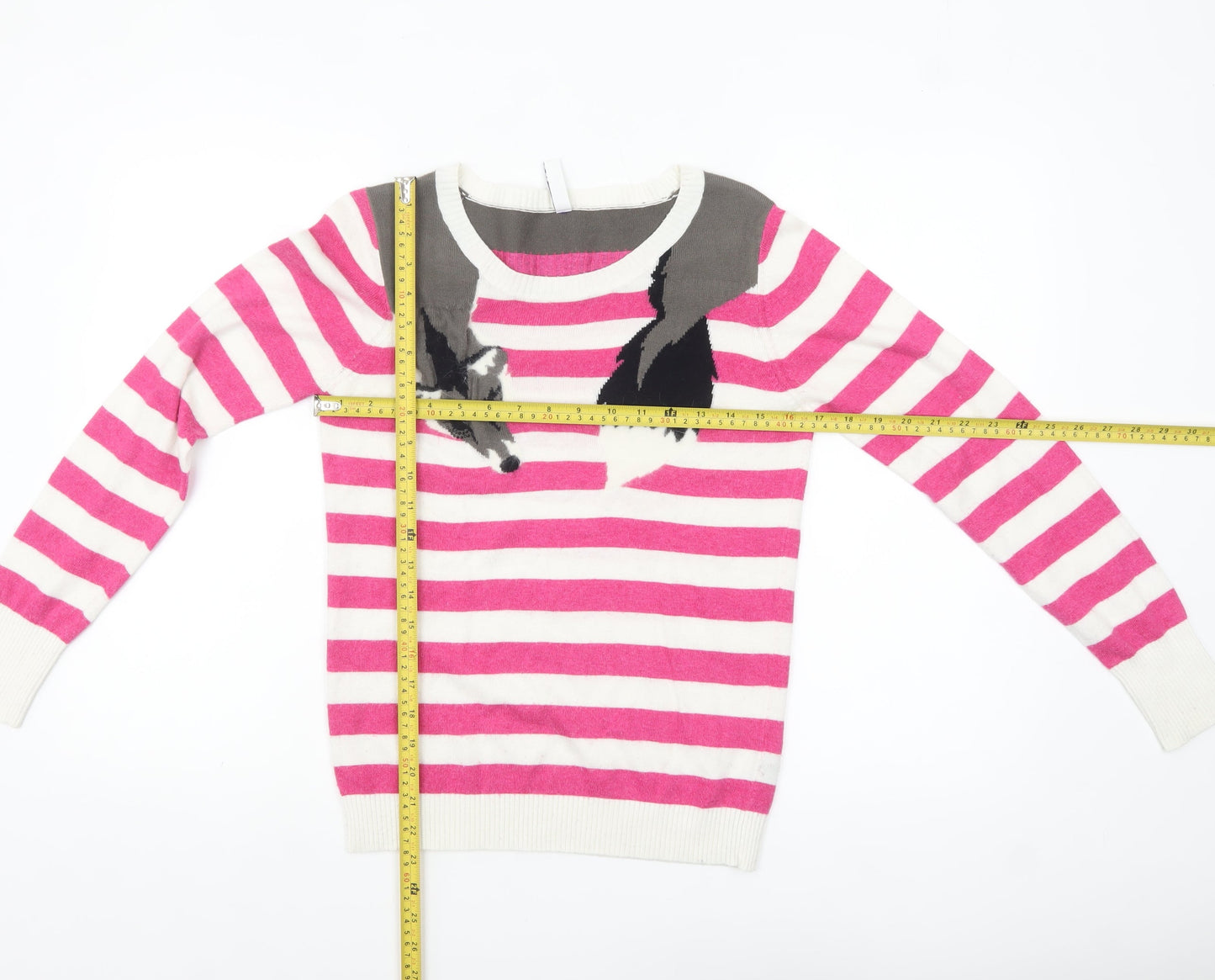 Womens UK Size 10 Henry Holland Pink Pullover Jumper