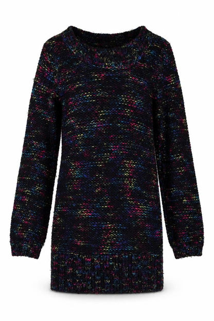 New Look Women's Multicoloured Chunky Knit Pullover Jumper Size 8