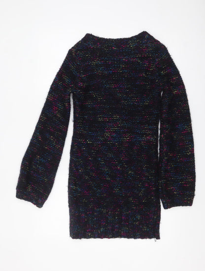 New Look Women's Multicoloured Chunky Knit Pullover Jumper Size 8