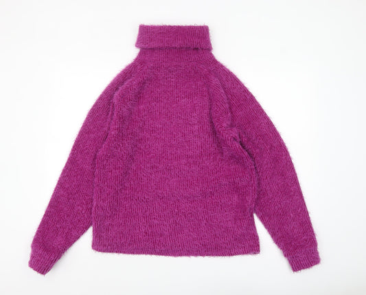 Womens UK Size 8 Bershka Purple Pullover Jumper