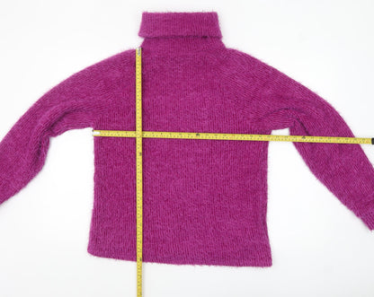 Womens UK Size 8 Bershka Purple Pullover Jumper